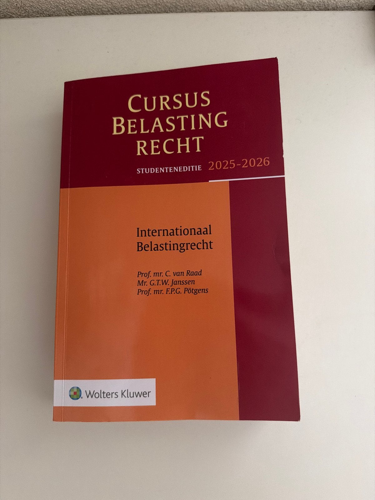 Cursus Belastingrecht: Internationaal Belastingrecht 2025-20, Boeken, Studieboeken en Cursussen, Zo goed als nieuw, Gamma, HBO
