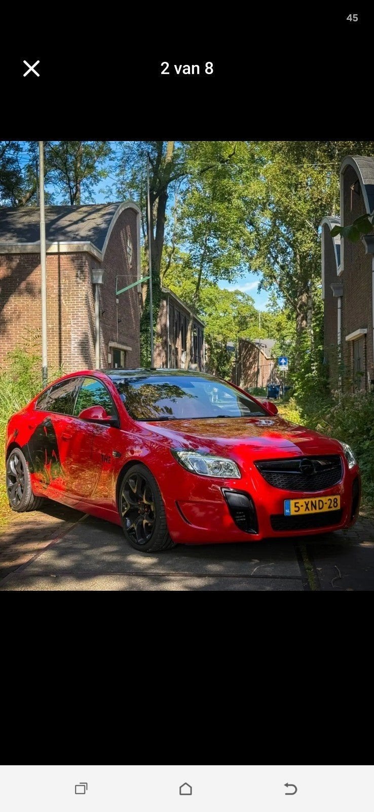 Opel Insignia 2.8 Turbo 239KW 4-DRS 4X4 2009 Rood, Auto's, Handgeschakeld, Vierwielaandrijving, Particulier, Geïmporteerd