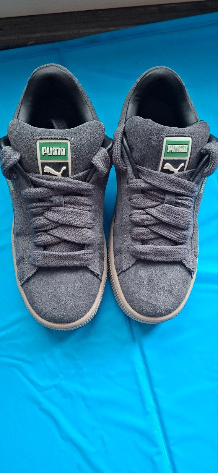 Puma Suede Platform Sneakers Maat 40 Grijs/Groen, Ophalen of Verzenden