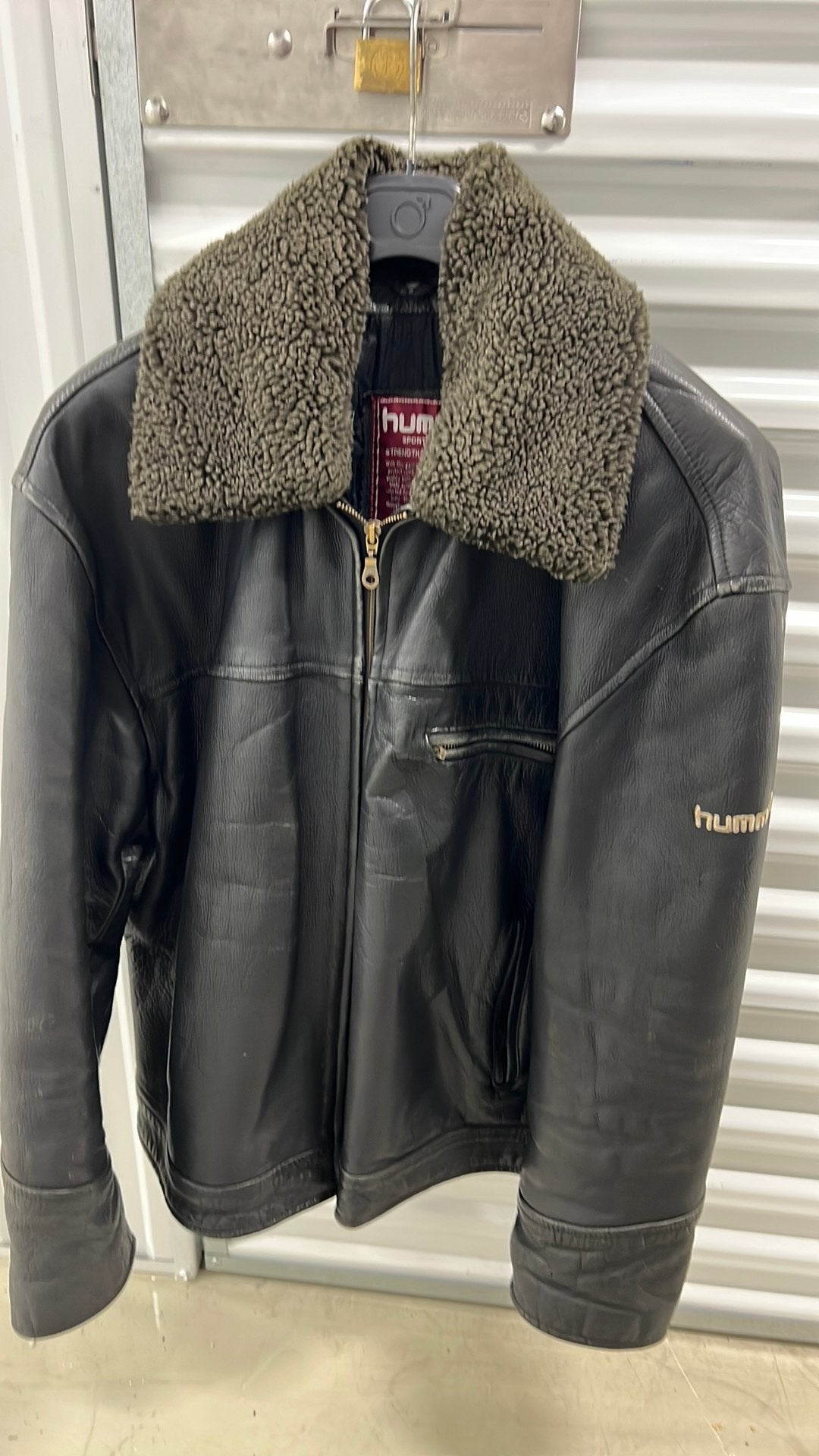 Leren jas, Kleding | Heren, Ophalen of Verzenden, Gedragen, Maat 56/58 (XL), Zwart