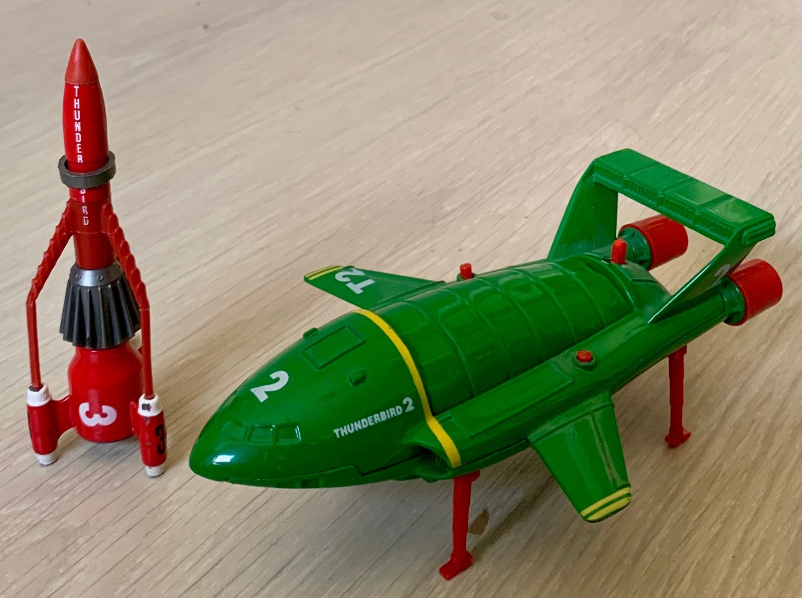 Thunderbirds 3 & Thunderbirds 2 [Incl. TD4] Metaal, 1992, Verzamelen, Ophalen of Verzenden, Gebruikt