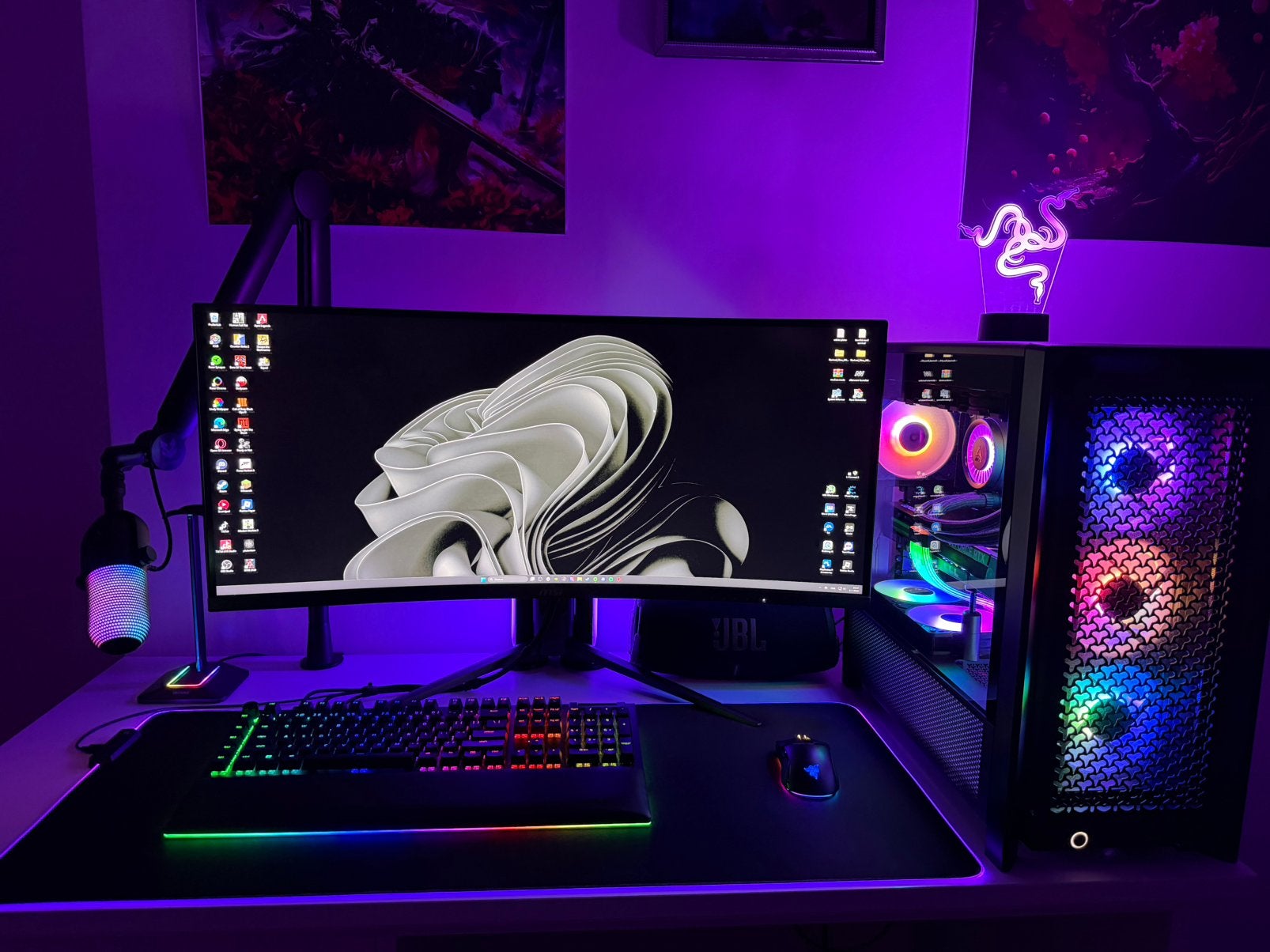 Msi monitor 34" 3440p x 1440p QHD 180hz VA Curved, Computers en Software, Monitoren, Curved, VA, Minder dan 1 ms, Zo goed als nieuw