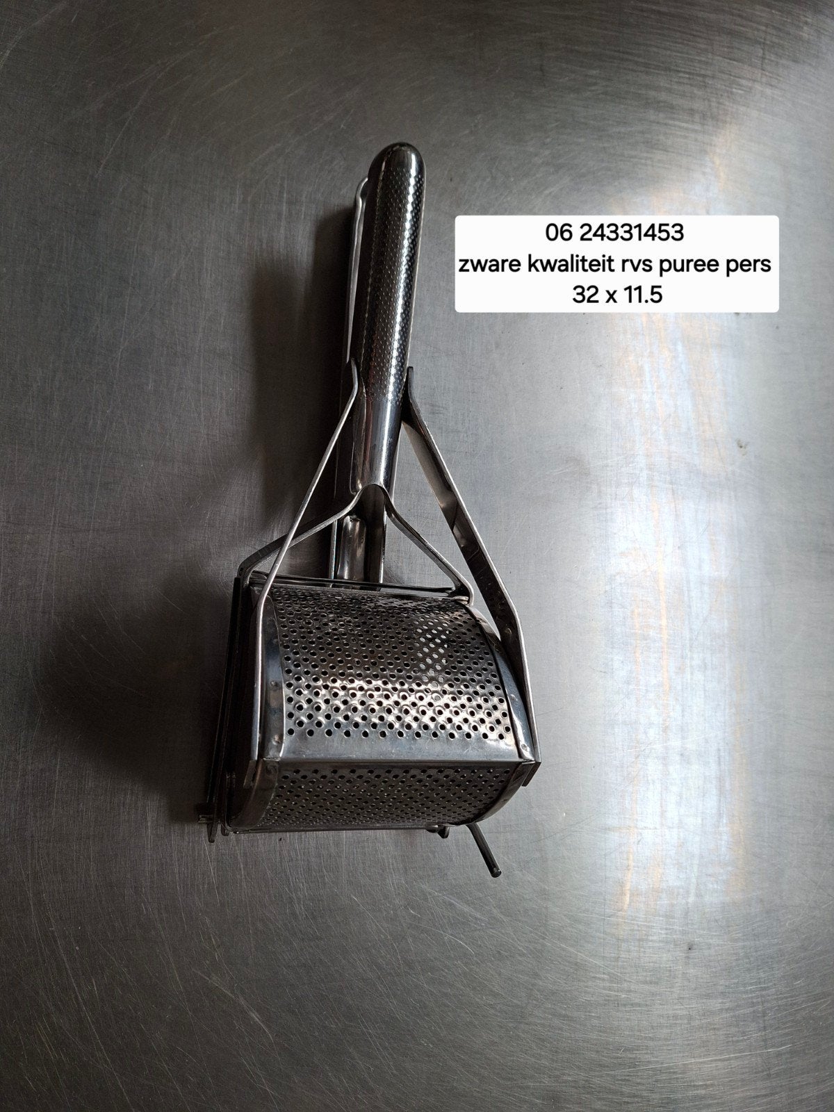 zware kwaliteit aardappel puree pers rvs, Ophalen, Zo goed als nieuw, Metaal