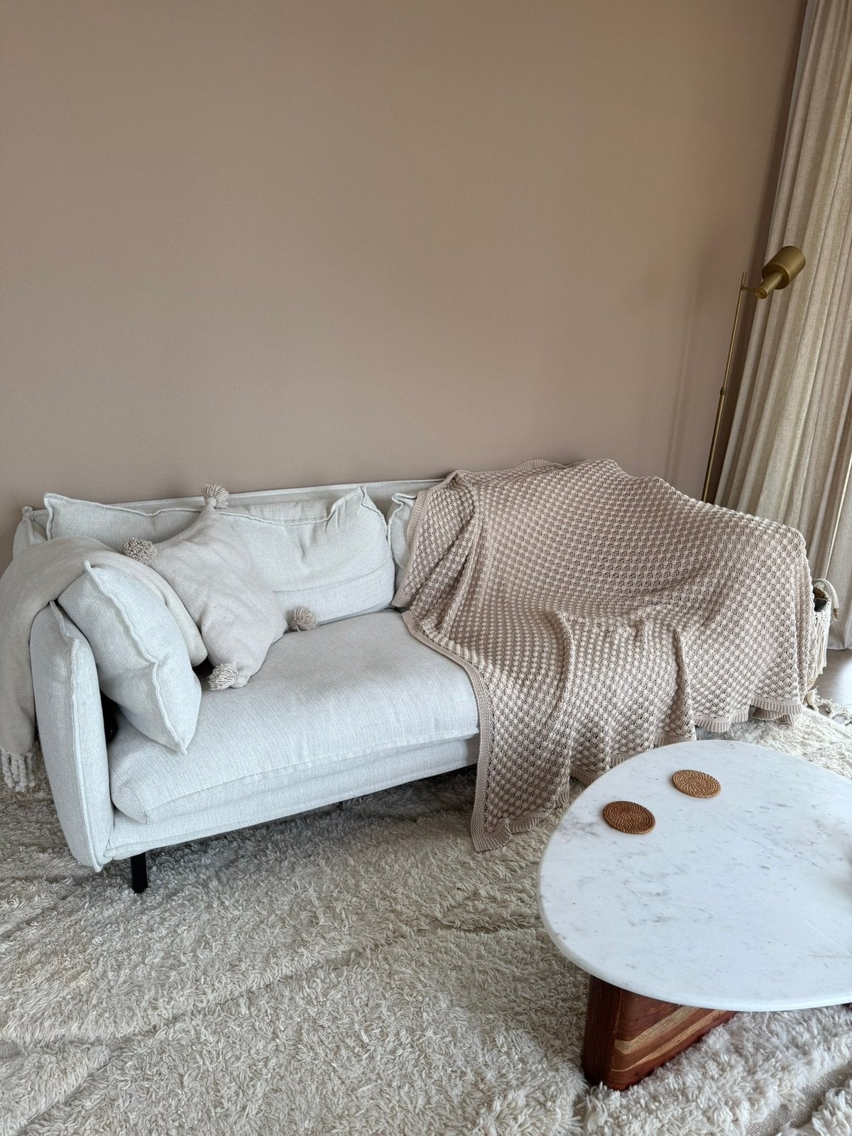 Prachtige beige Karwei bank | Gayle, Ophalen, Gebruikt
