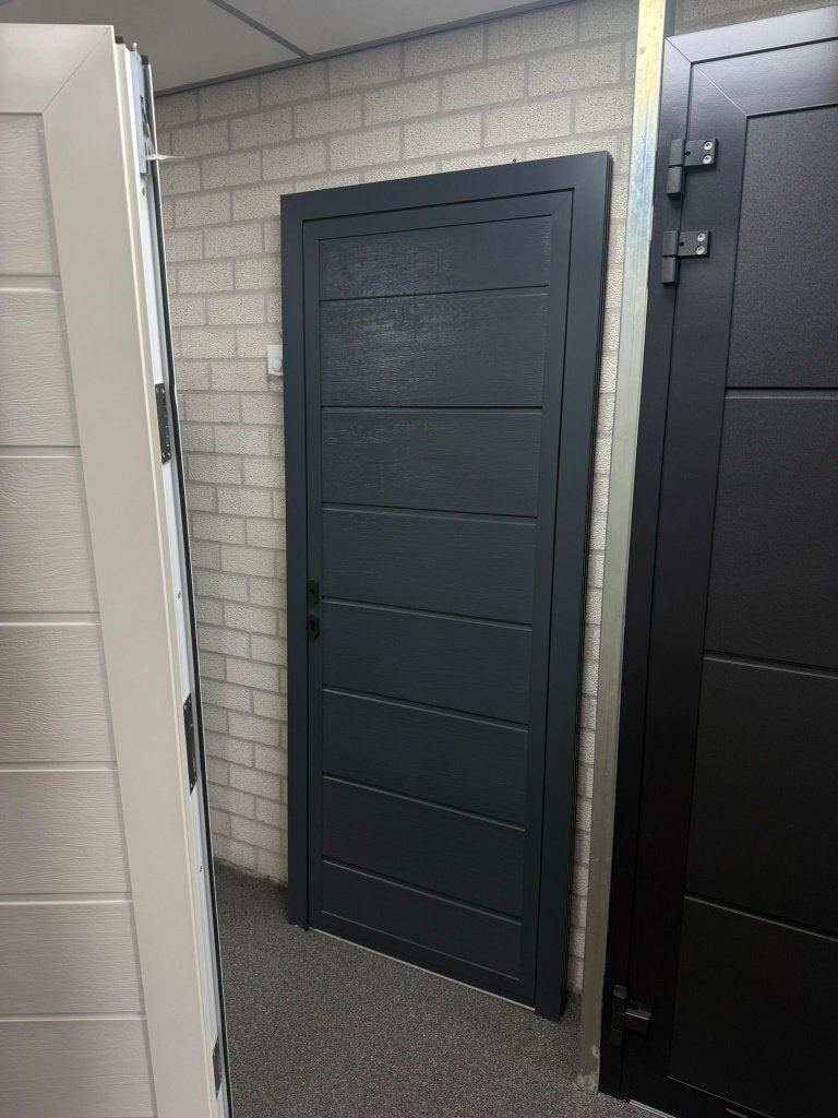 Novoferm loopdeur / zijdeur RAL7016 antracietgrijs, Ophalen, 80 tot 100 cm, Nieuw, Buitendeur