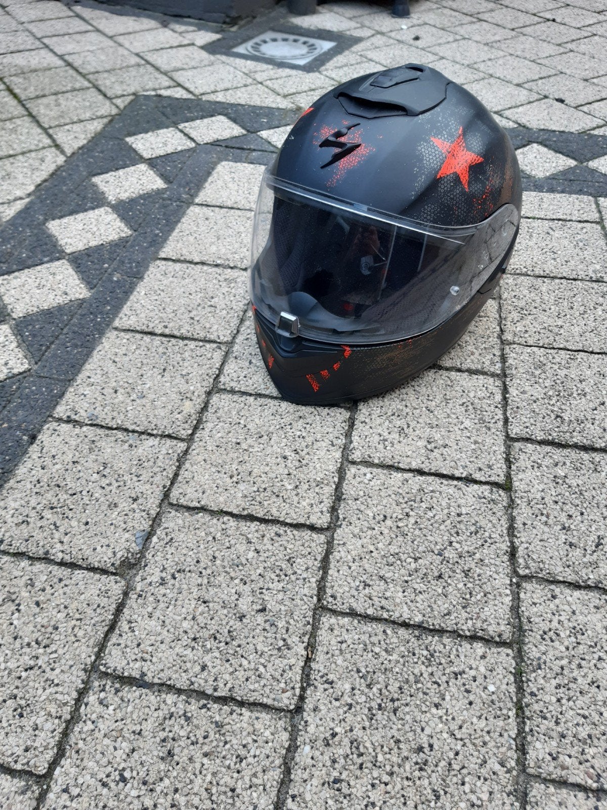 Scorpion Integraalhelm met Sterren Design, Motoren, Heren, Integraalhelm, L, Tweedehands