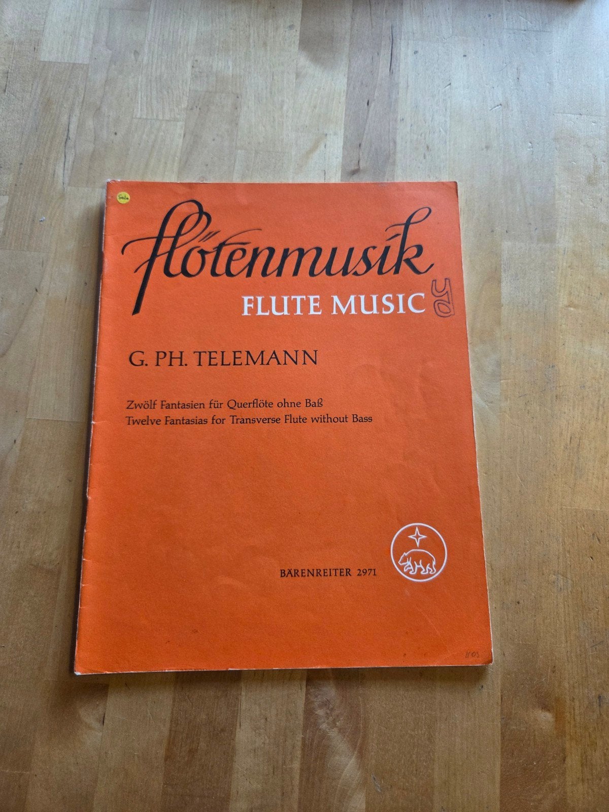 Fluitenmuziek G. Ph. Telemann, Muziek en Instrumenten, Bladmuziek, Gebruikt, Verzenden, Klassiek, Dwarsfluit of Piccolo