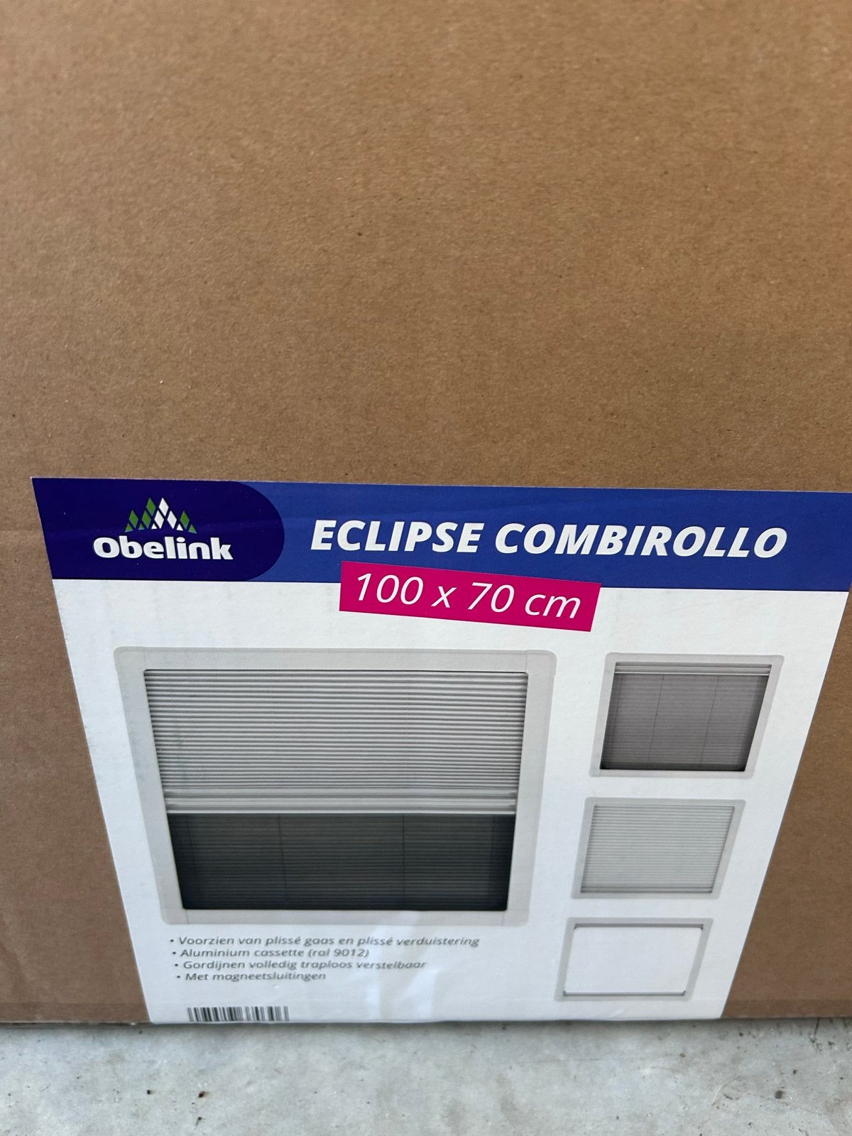 Obelink Eclipse Combirollo 100x70 cm, Ophalen, Nieuw