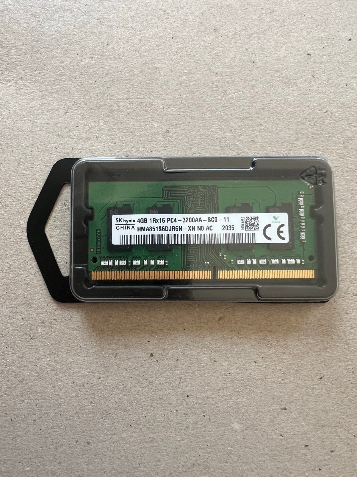 SK Hynix 4GB DDR4 RAM 3200mhz SODIMM Geheugen, Computers en Software, RAM geheugen, Ophalen, DDR4, Nieuw, Laptop