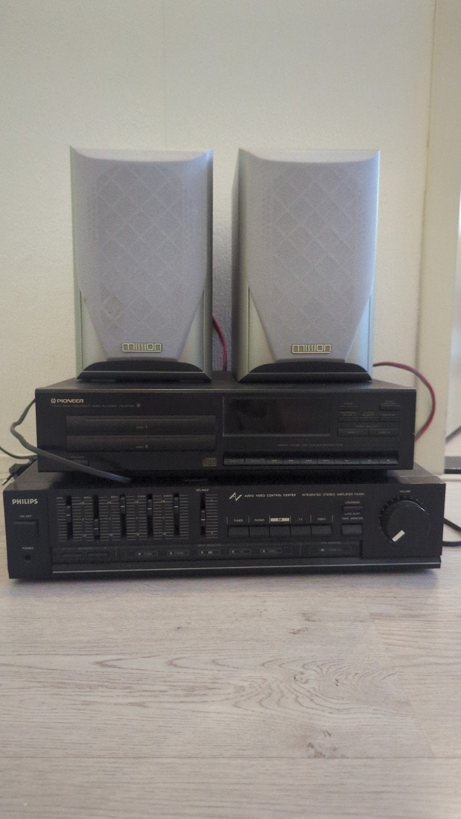 Philips versterker, Pioneer CD-speler en Mission boxen, Ophalen, Philips, Gebruikt, Losse componenten