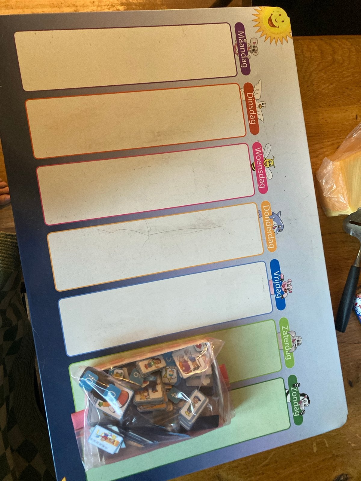 GRATIS - Planbord voor kinderen met picto's, Kinderen en Baby's, Ophalen of Verzenden, Gebruikt
