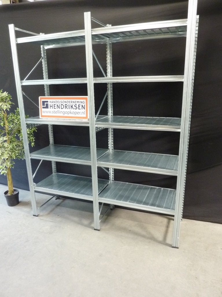 set Metalsistem stelling / stellingkast / legbordstelling, Ophalen, Gebruikt, Handelsonderneming Hendriksen, Munstermanstraat 6 - Hal 3 - Silvolde