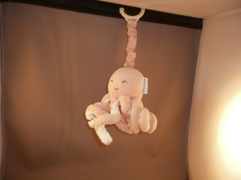 little Dutch octopus met tril ding en haak roze wit knisper, Little Dutch, Overige typen, Ophalen of Verzenden, Zo goed als nieuw