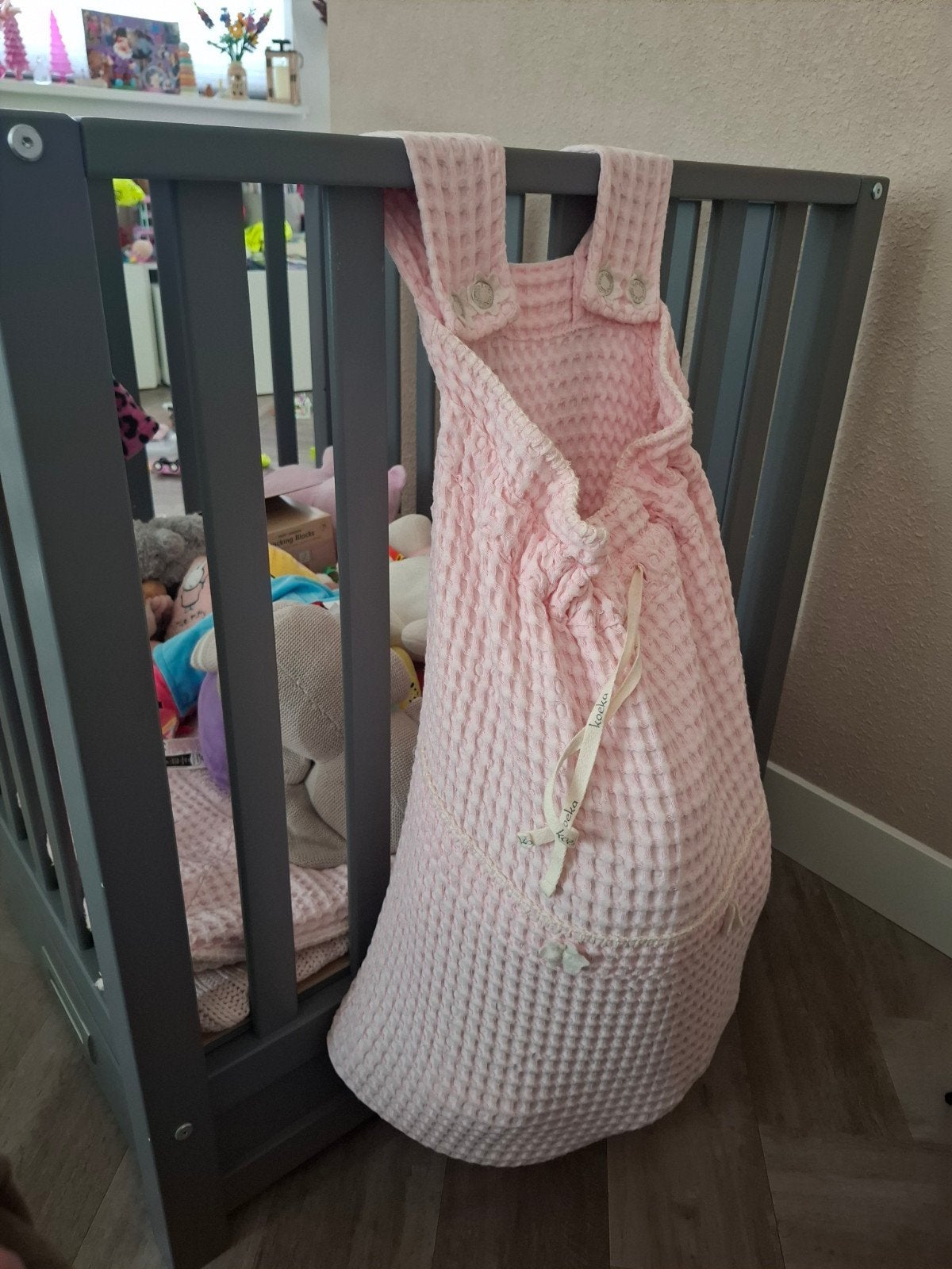 Koeka box zak, koeka maxi cosi hoes en wafel ster deken, Ophalen, Zo goed als nieuw