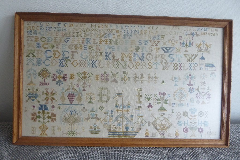 antieke letterlap cq merklap 1797, Antiek en Kunst, Ophalen of Verzenden