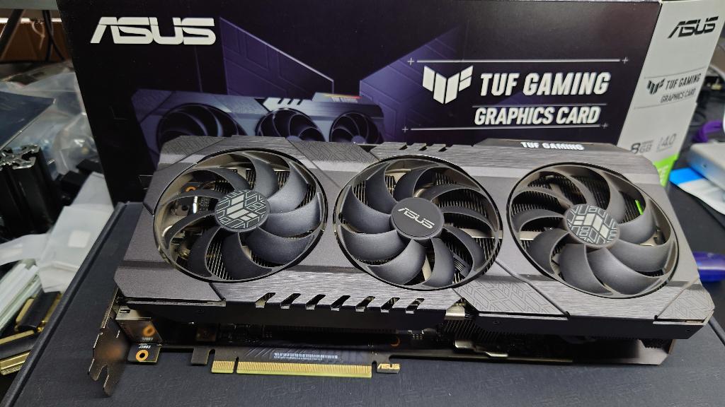 ASUS TUF Gaming GeForce RTX 3070 Ti V2 OC Edition, Ophalen, Gebruikt, GDDR6, PCI-Express 4