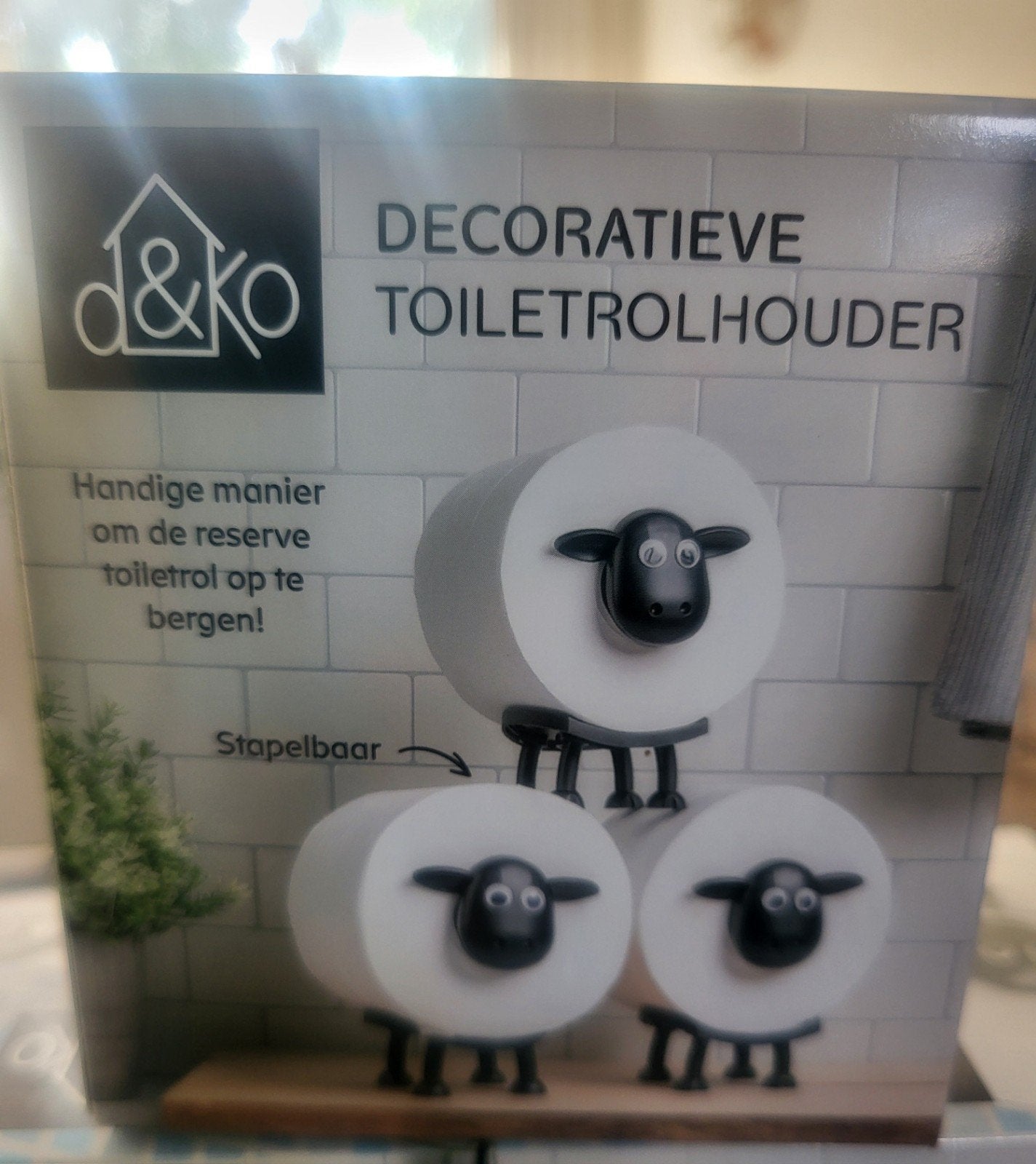 Decoratieve Toiletrolhouder Schaapjes - d&ko, Toilet-accessoire, Nieuw, Ophalen of Verzenden, Wit