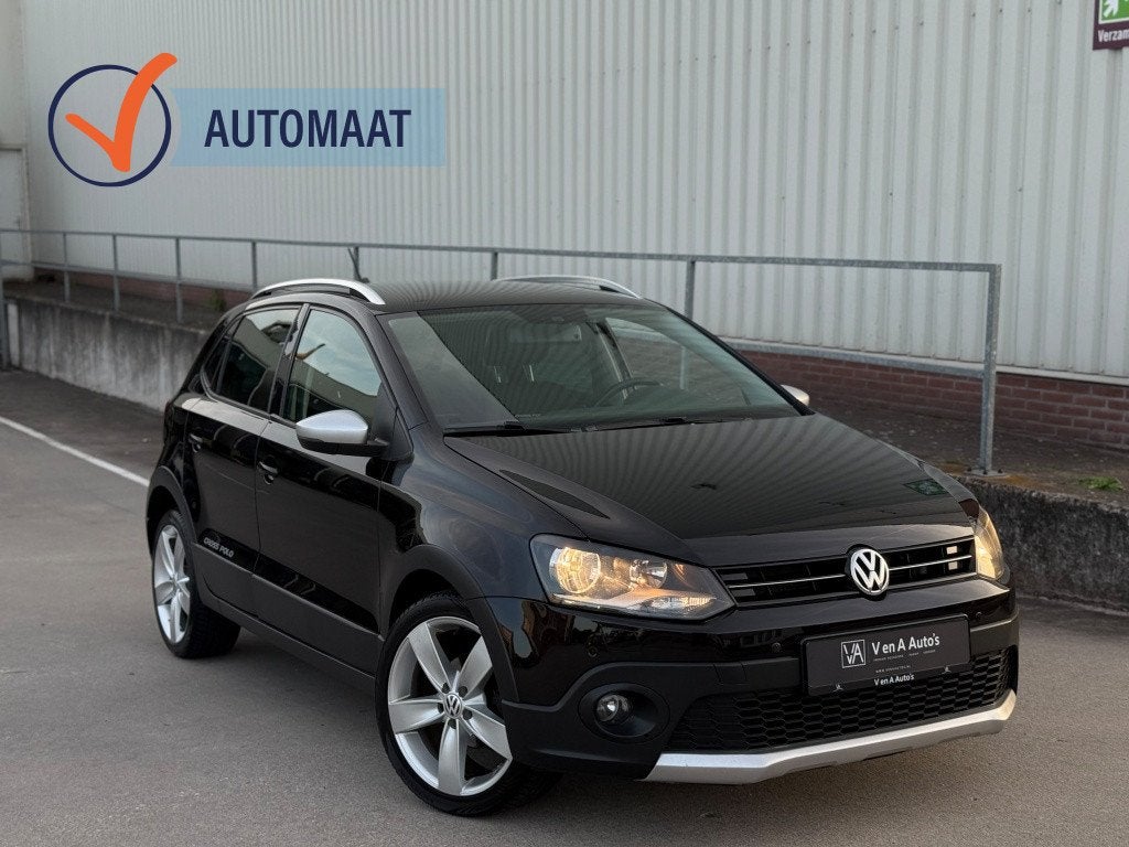 Volkswagen Polo 1.2 TSI Cross | Automaat | Trkhaak, Auto's, Automaat, Euro 5, Stof, Zwart