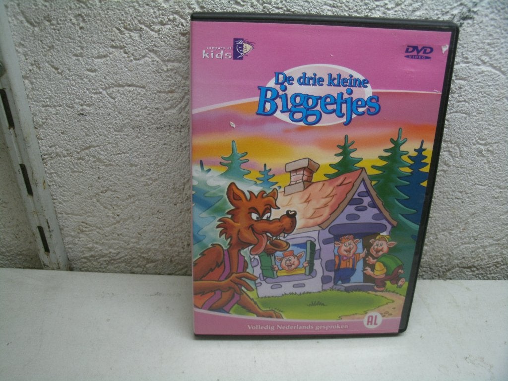 dvd 218k de drie kleine biggetjes, Alle leeftijden, Ophalen of Verzenden, Zo goed als nieuw