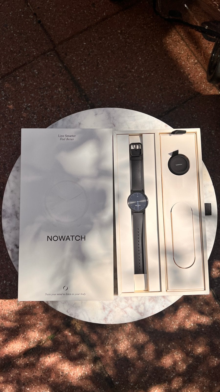 2x NOWATCH B – Matte Black & Gold – 36mm, Sieraden, Tassen en Uiterlijk, Ophalen, Zwart, IOS, Slaap