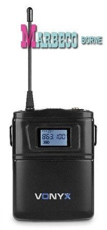 Draadloze Bodypack Microfoon Digitaal UHF 16-Kanaal UHF, Vonyx, Overige typen, Nieuw, Info@marbeco.nl