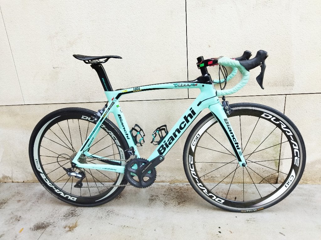 Bianchi Oltre full Carbon frame Carbon Wielset Maat 56, 28 inch, Carbon, Velgrem, Zo goed als nieuw