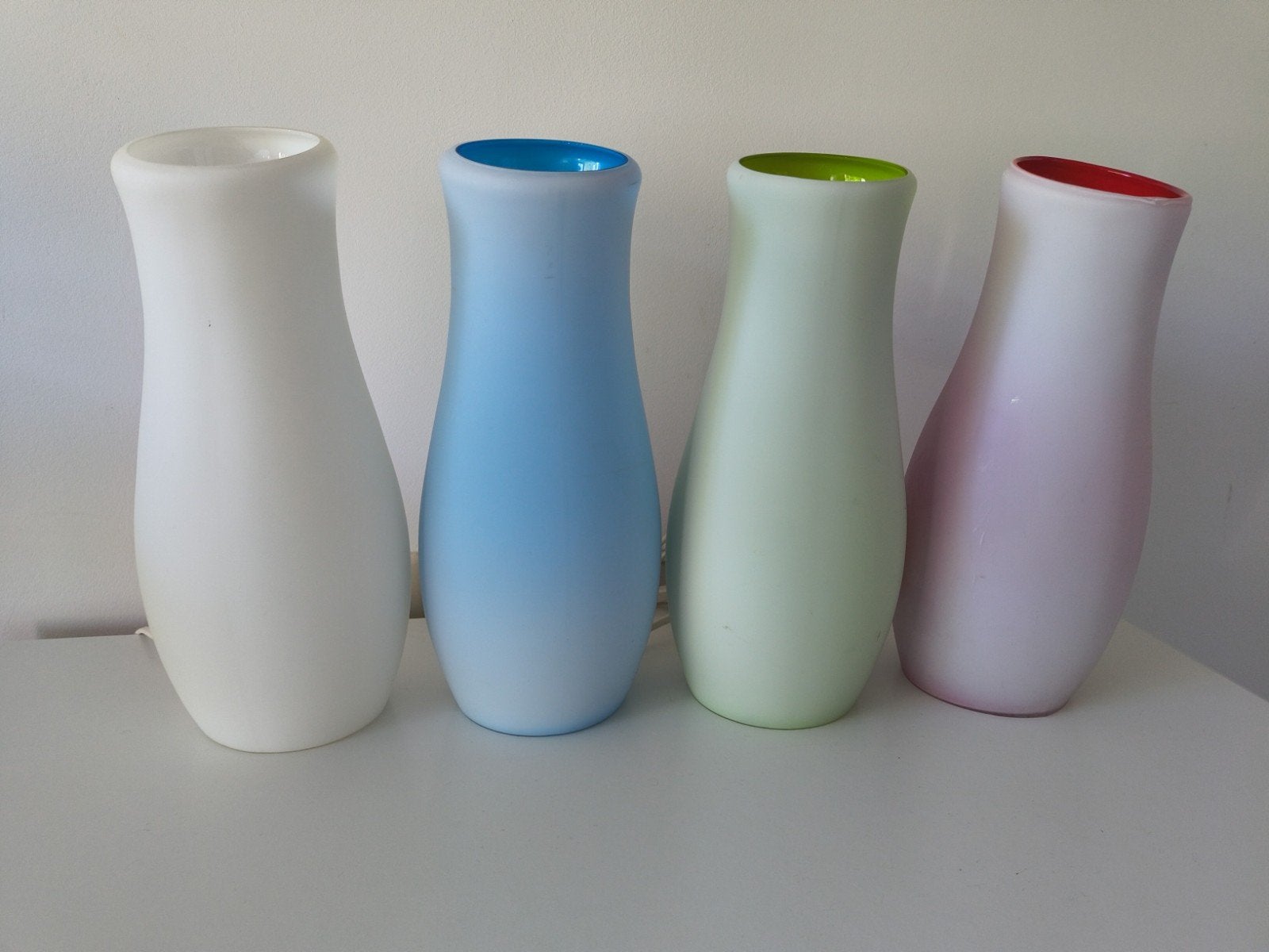 IKEA Mylonit Set (4x) – Vintage 90s Design, Blauw, Gebruikt, Verzenden, 30 cm