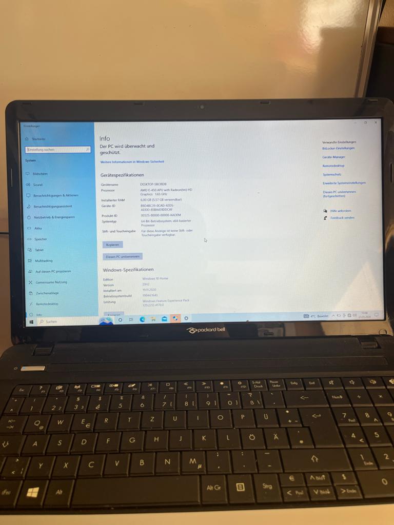 Packard Bell EasyNote LE11BZ Laptop met Duits Toetsenbord, Computers en Software, Ophalen, Gebruikt, Minder dan 2 Ghz, 17 inch of meer