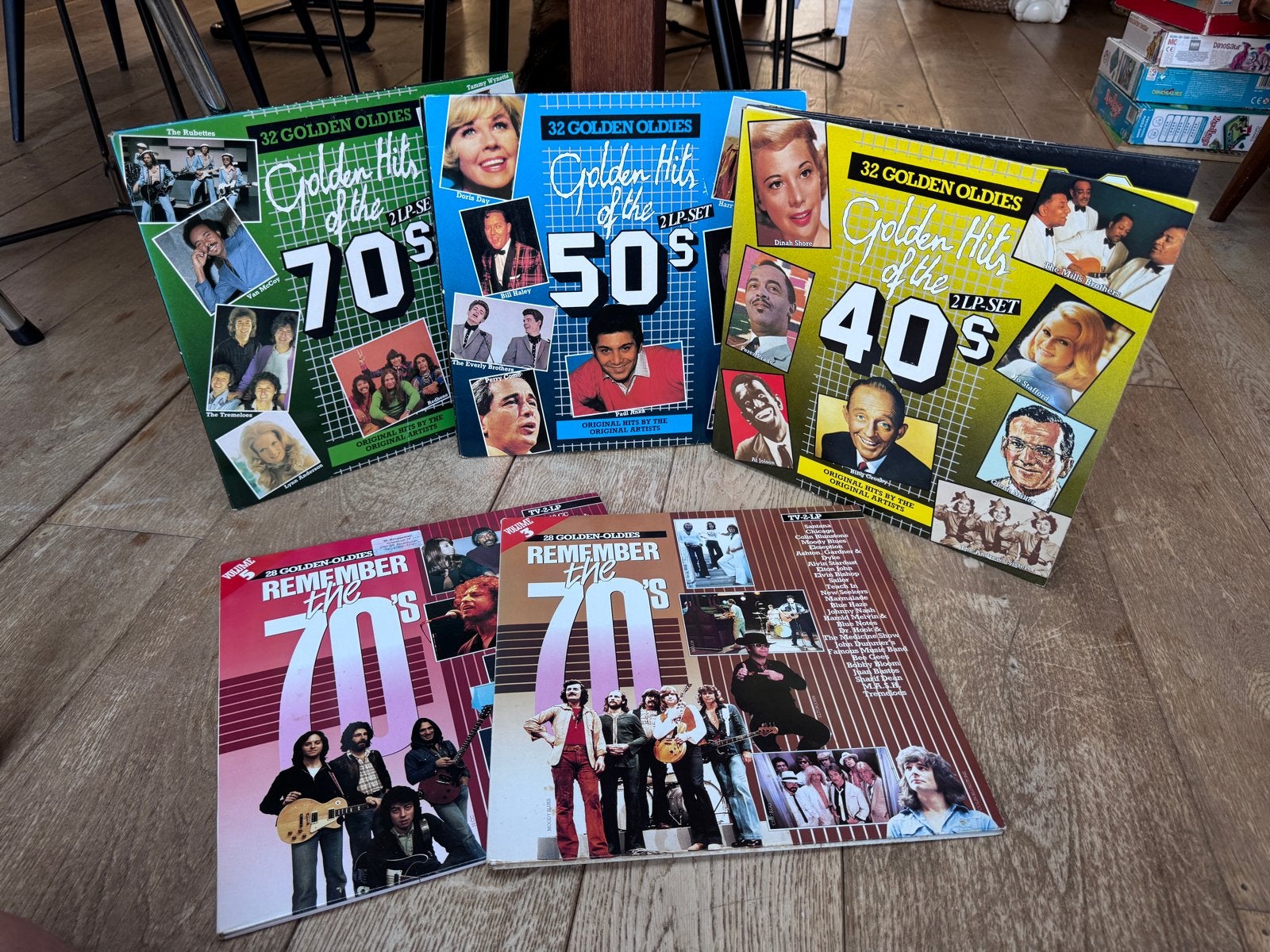 Verzamel LP's: Golden Oldies uit de jaren 40, 50 en 70, LP, Gebruikt, Pop, Ophalen of Verzenden