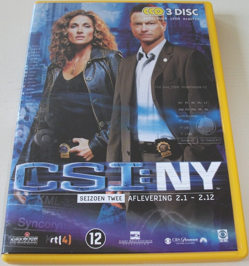 Dvd *** CSI: NY *** 3-Disc Boxset Seizoen 2: Afl. 1 - 12, Engels, Misdaad, Nederlands, Ophalen of Verzenden