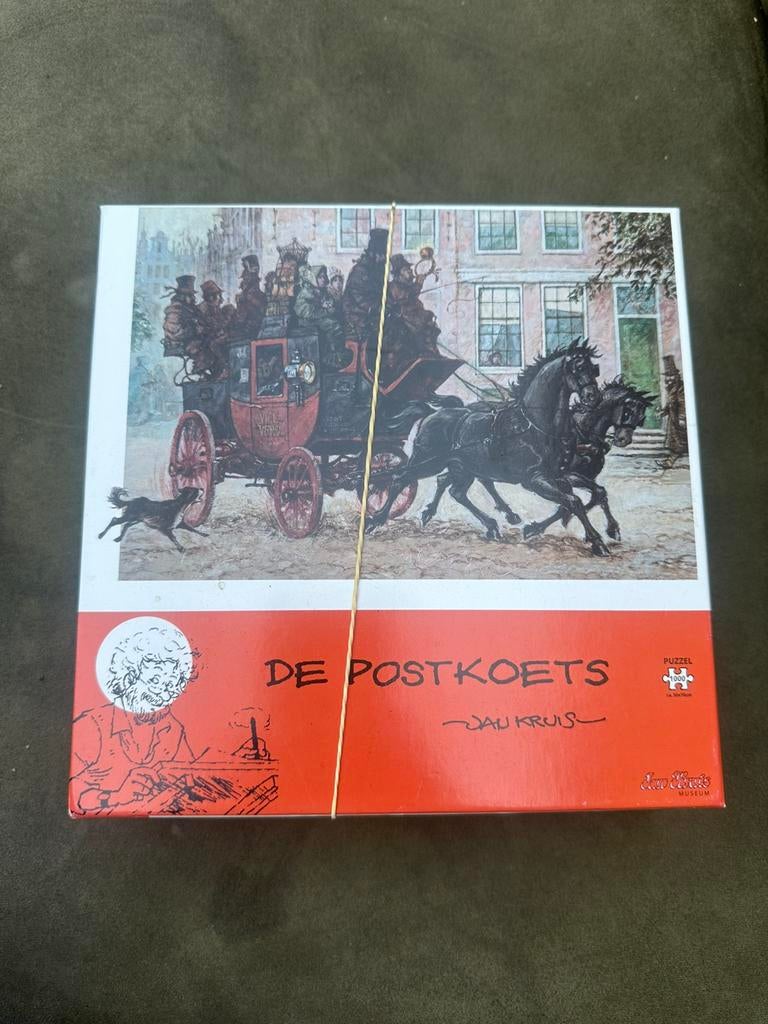 De postkoets puzzel, Ophalen, 500 t/m 1500 stukjes, Zo goed als nieuw