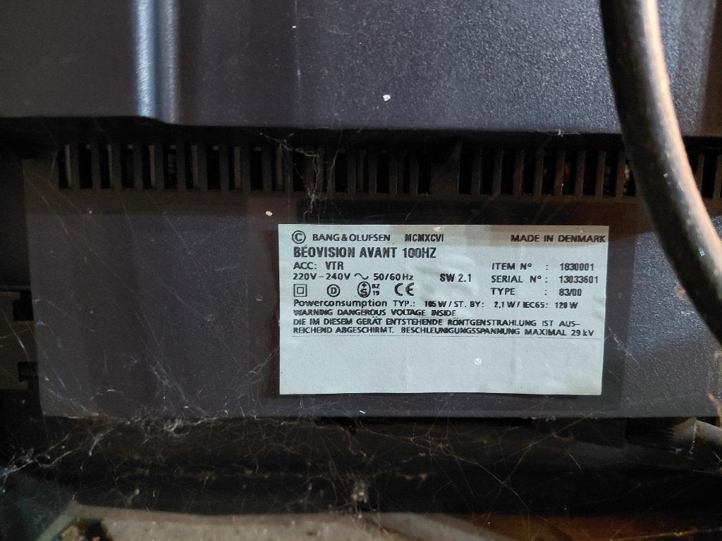 Bang Olufsen Beovision Avant 100Hz televisie, Gebruikt, 100 Hz, 100 cm of meer, Ophalen