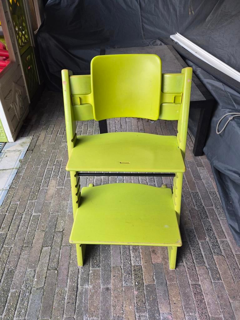 Stokke Tripp Trapp kinderstoel - Limonade groen, Ophalen, Gebruikt, Meegroeistoel, Aanschuifbaar