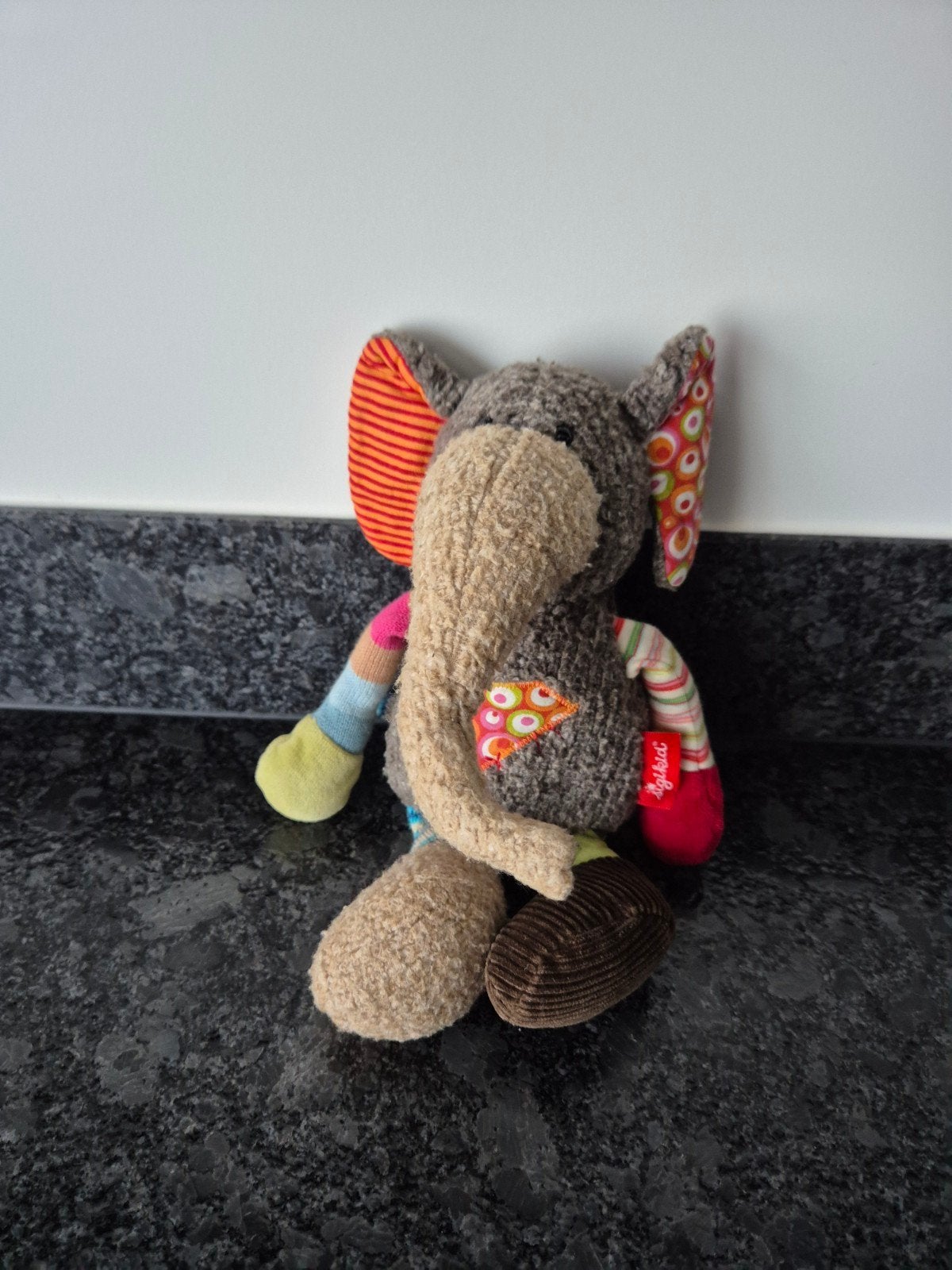 Sigikid - Knuffel Olifant Patchwork Sweety, Ophalen of Verzenden, Zo goed als nieuw, Olifant
