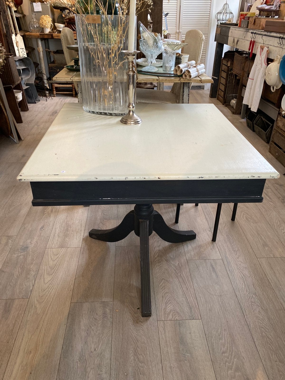 Leuke Vierkante Tafel, Tafeltje, Eettafel, Brocante, Ophalen, Gebruikt, Vierkant, 50 tot 100 cm