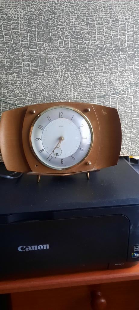 Vintage Metamec Elektrische Klok - mist knopje, Antiek en Kunst, Ophalen of Verzenden
