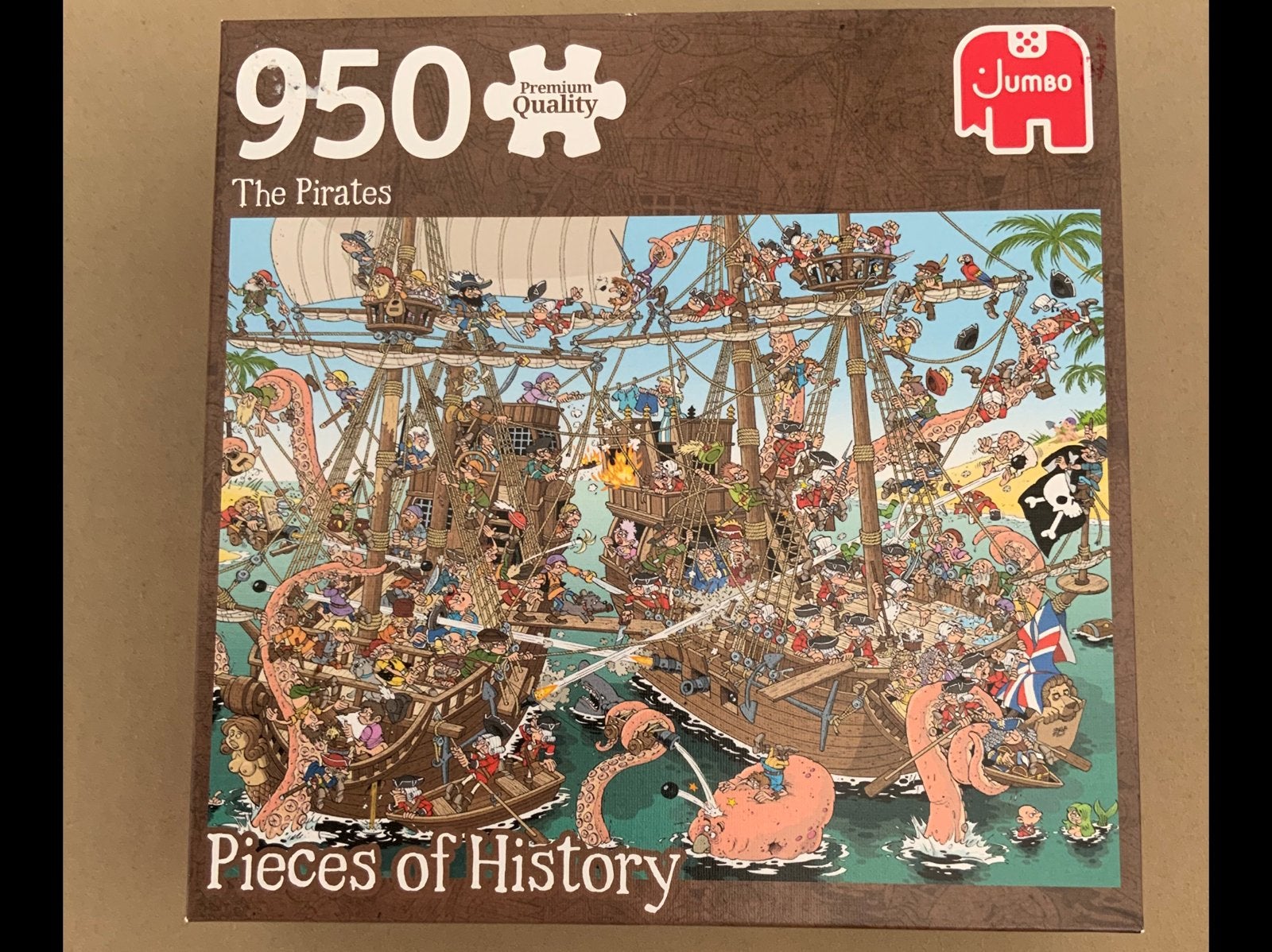 Pieces of History “The Pirates” 950 stukjes., Ophalen of Verzenden, 500 t/m 1500 stukjes, Zo goed als nieuw, Legpuzzel