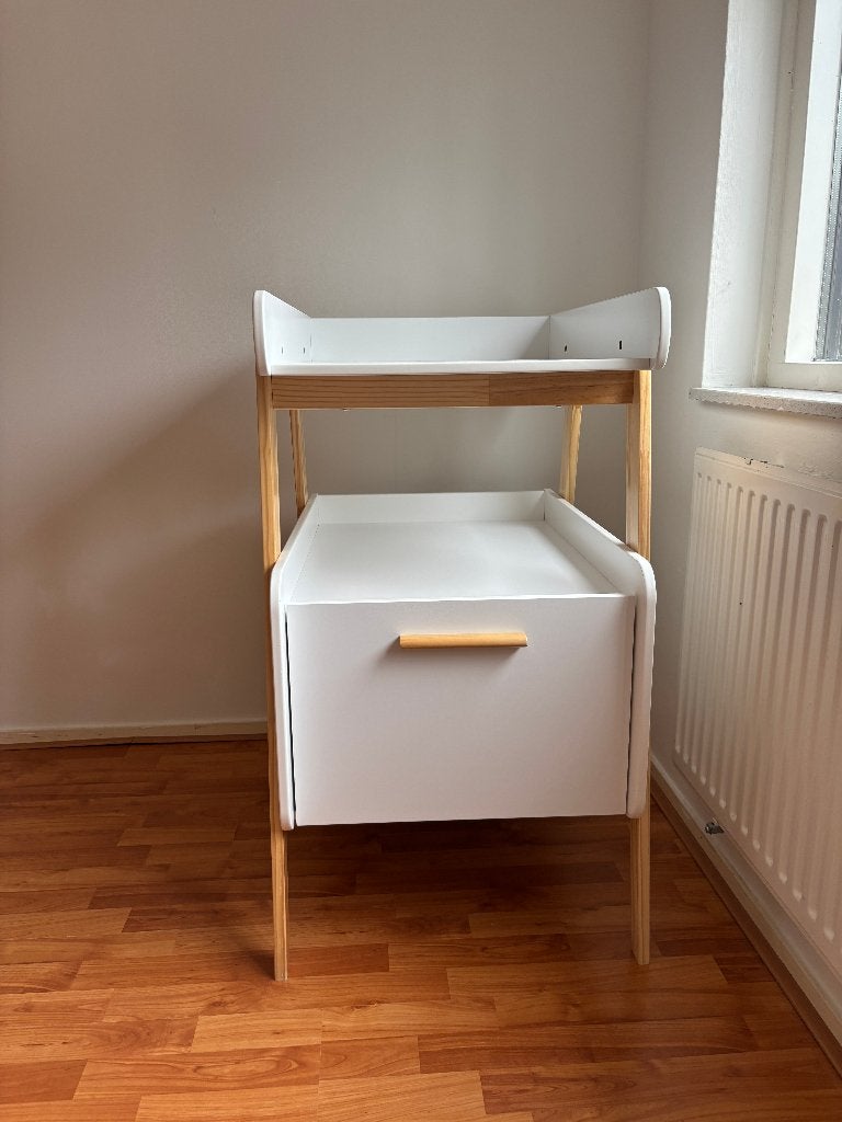 LaRedoute Oreade Luiertafel, hout - Zo goed als nieuw, Kinderen en Baby's, Babywiegjes en Ledikanten, Ophalen, Zo goed als nieuw