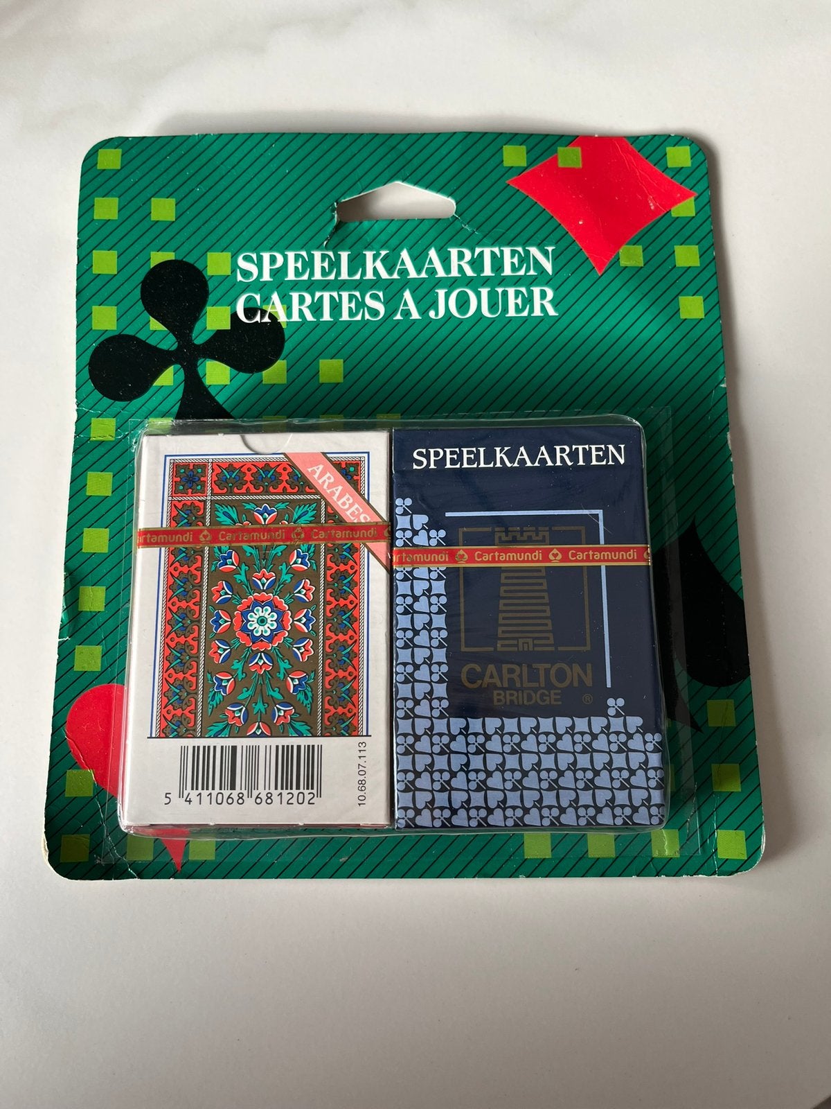 Vintage Cartamundi Twin set speelkaarten( nieuw inblister., Verzamelen, Ophalen of Verzenden, Zo goed als nieuw, Speelkaart(en)