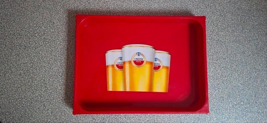 Amstel Bier Reclame Dienblad - Vintage Look, Verzamelen, Biermerken, Ophalen of Verzenden, Gebruikt
