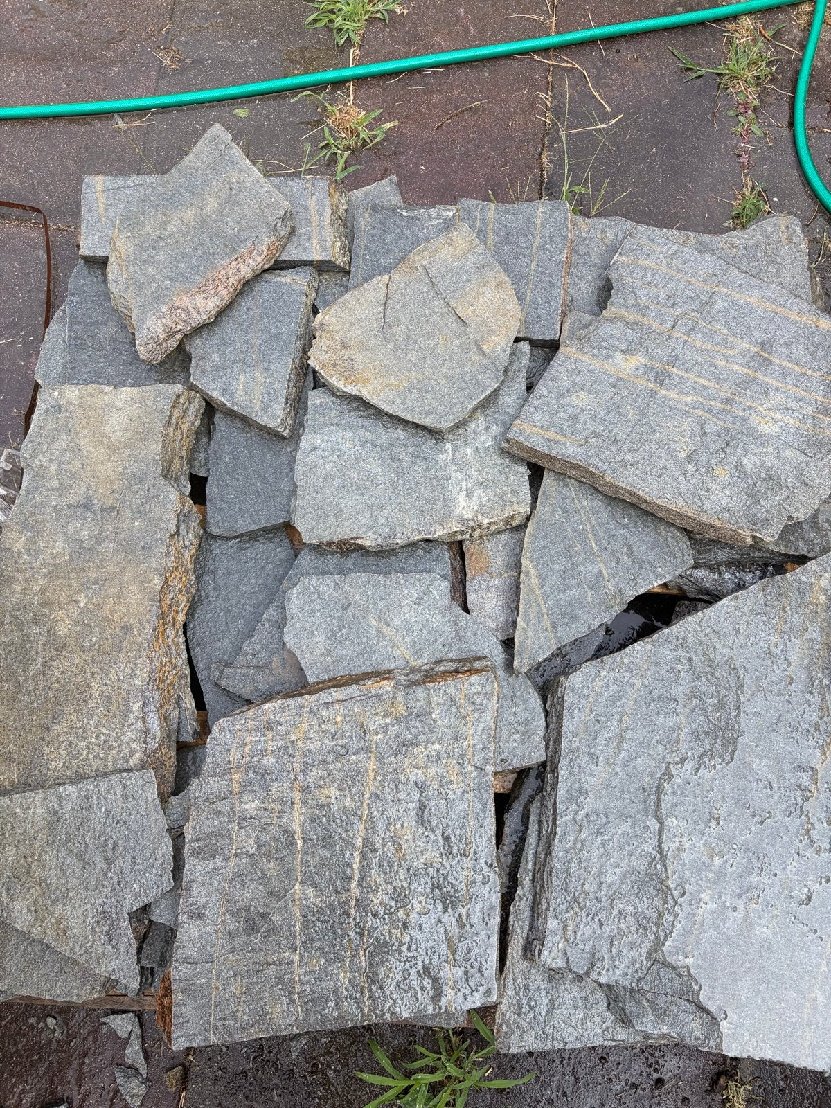 Stapstenen flagstones los - 2-3 cm dik, Tuin en Terras, Ophalen, Overige materialen, Gebruikt, Overige typen