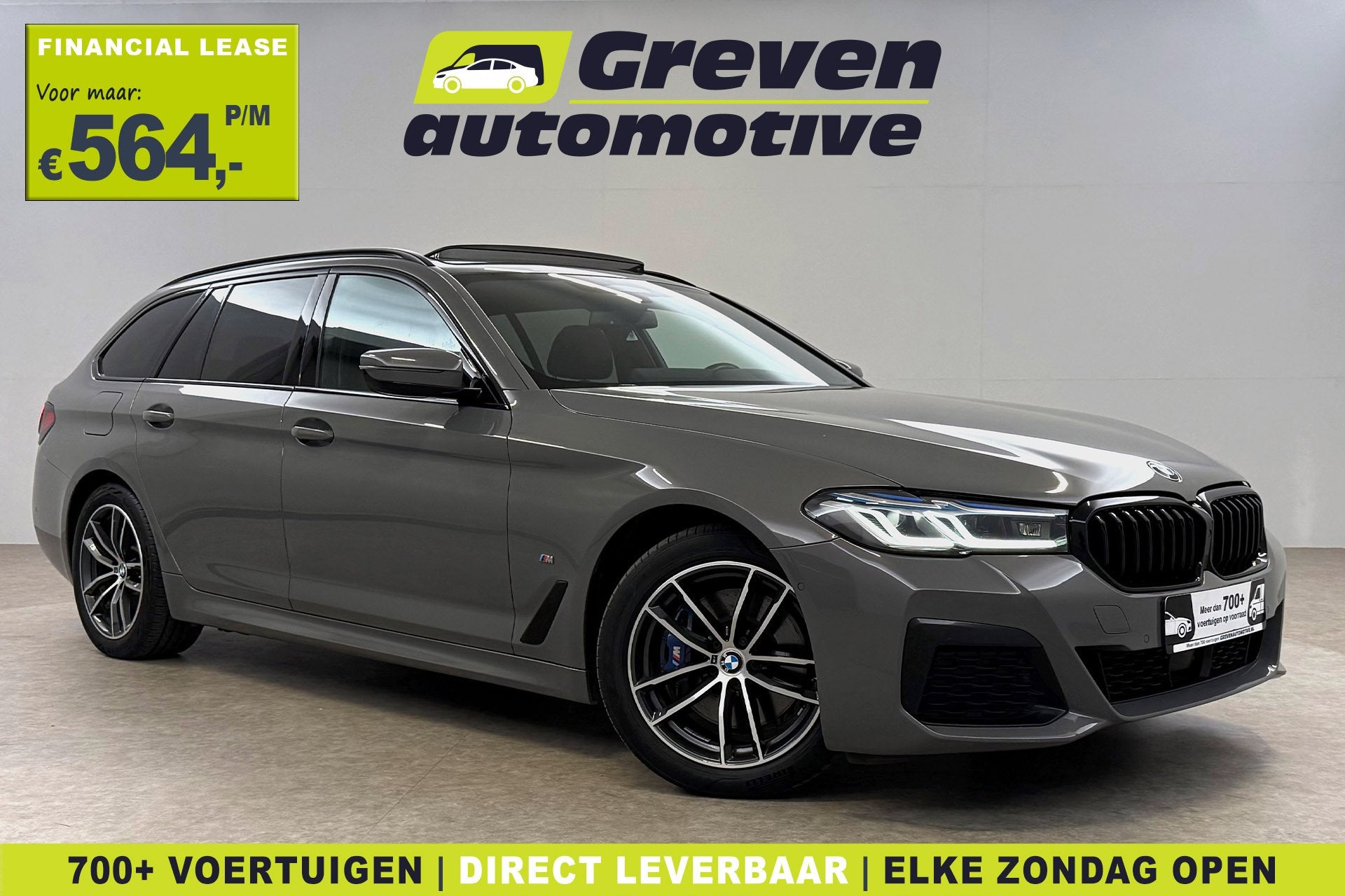 BMW 5 Serie 530e Touring M-Sport | Pano | H/K | Virtual | Hu, Automaat, Stof, Gebruikt, 4 cilinders