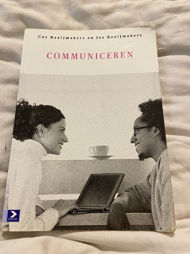 C. Raaijmakers - Communiceren C. Raaijmakers - Communiceren, Ophalen of Verzenden, Alpha, Zo goed als nieuw, HBO