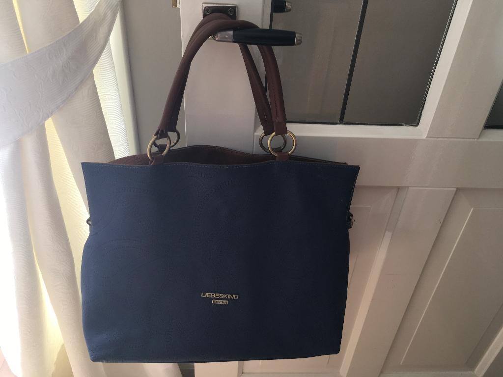 Tas  Blauw/ Bruin, Sieraden, Tassen en Uiterlijk, Tassen | Damestassen, Ophalen, Zo goed als nieuw, Overige kleuren, Handtas