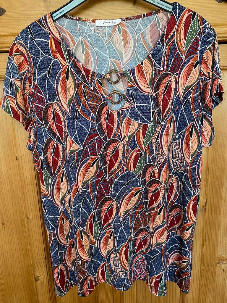 Zgan shirt/top paprika maat M, Ophalen of Verzenden, Zo goed als nieuw, Blauw, Shirt of Top