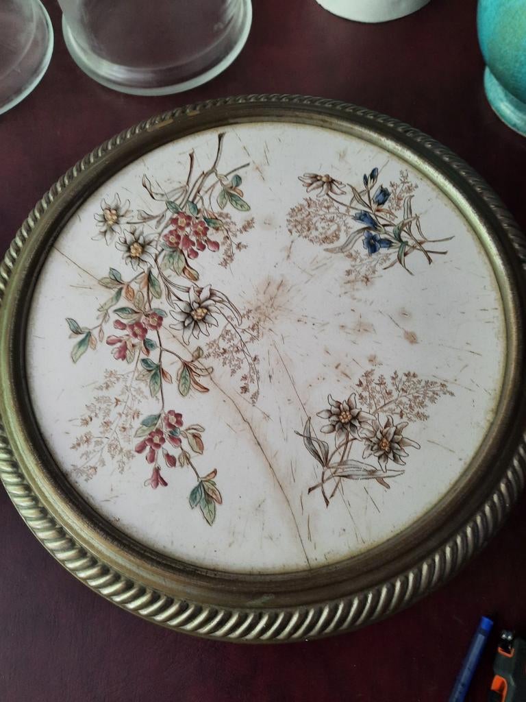 Taart/vlaaischaal, Ophalen of Verzenden, Rond, Metaal