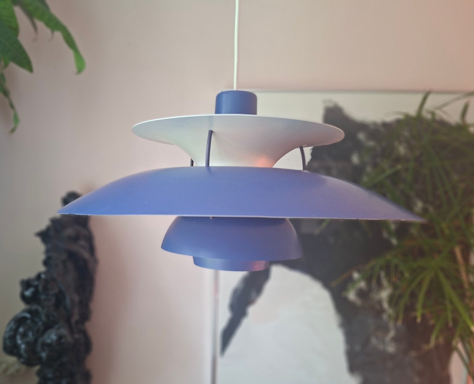 Louis Poulsen PH5 PH 5 origineel blauw, Huis en Inrichting, Lampen | Hanglampen, Ophalen of Verzenden, Minder dan 50 cm