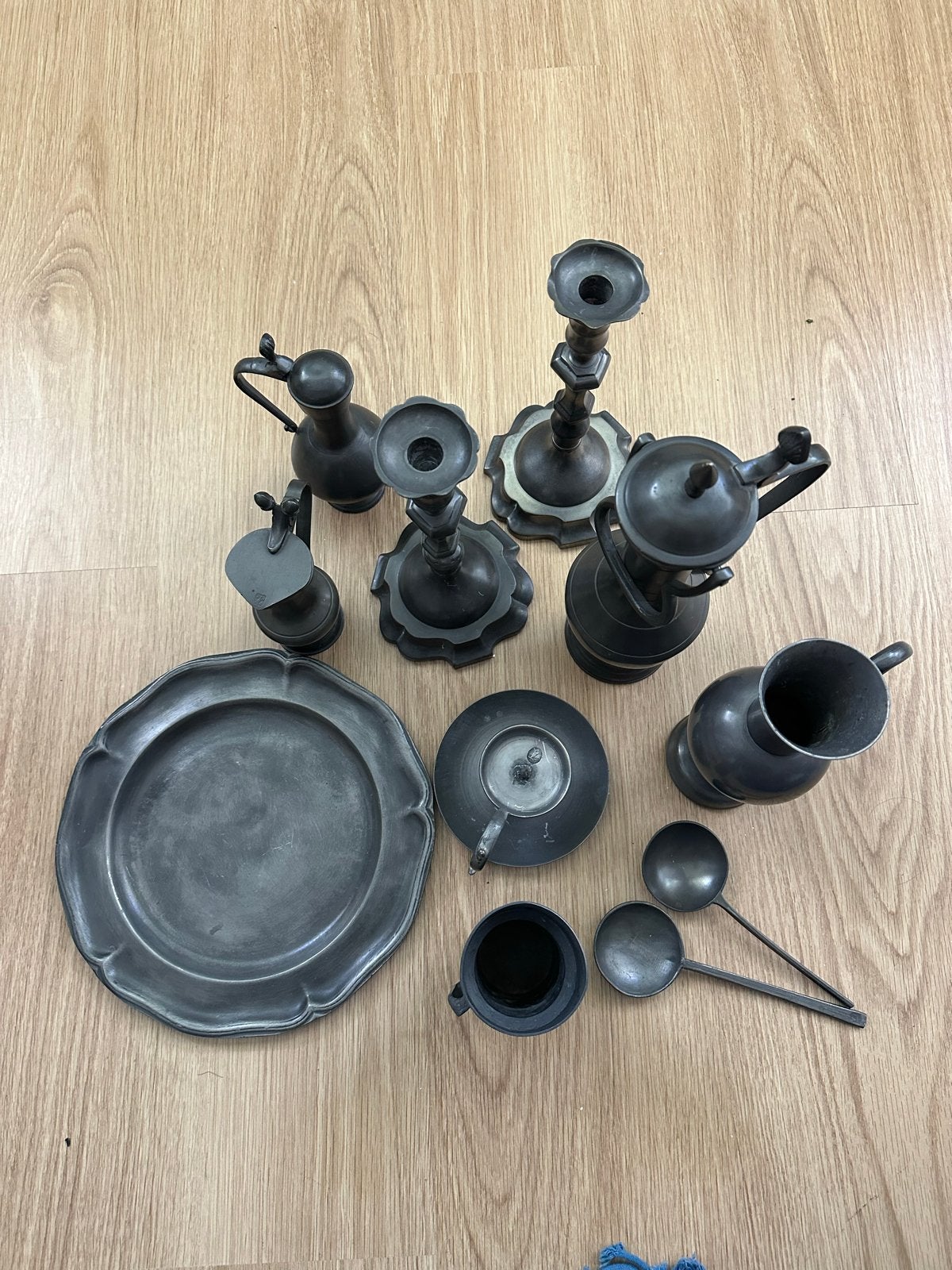 Tinnen servies, Antiek en Kunst, Antiek | Tin, Ophalen of Verzenden