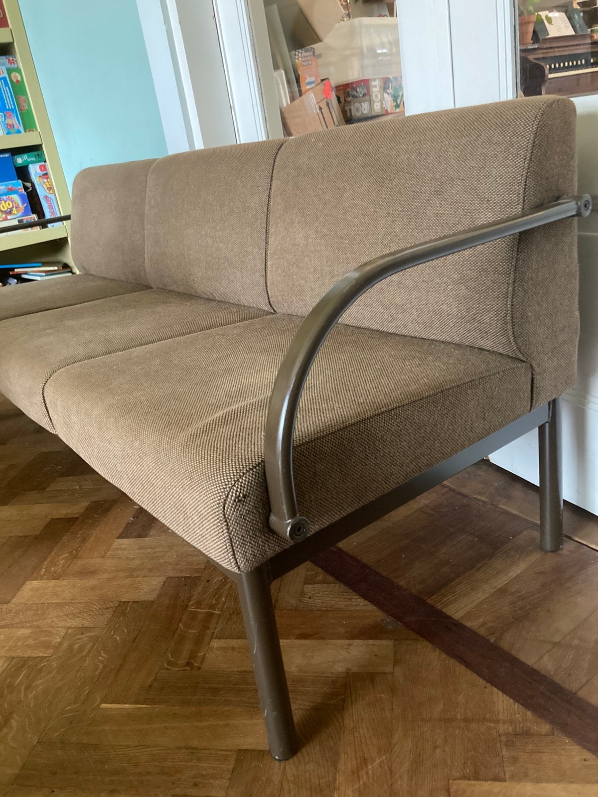 Vintage bank - gispen - jaren 60/70, Tweepersoons, Ophalen of Verzenden, Zo goed als nieuw, Minder dan 150 cm