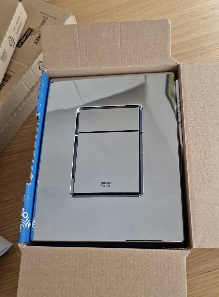 GROHE Skate Bedieningsplaat Chroom / Flush Plate (38732000), Ophalen of Verzenden, Nieuw, Chroom, Toilet